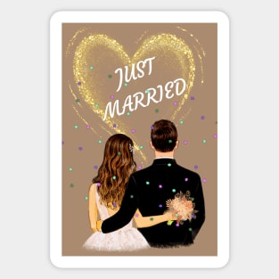 Just Married Sticker